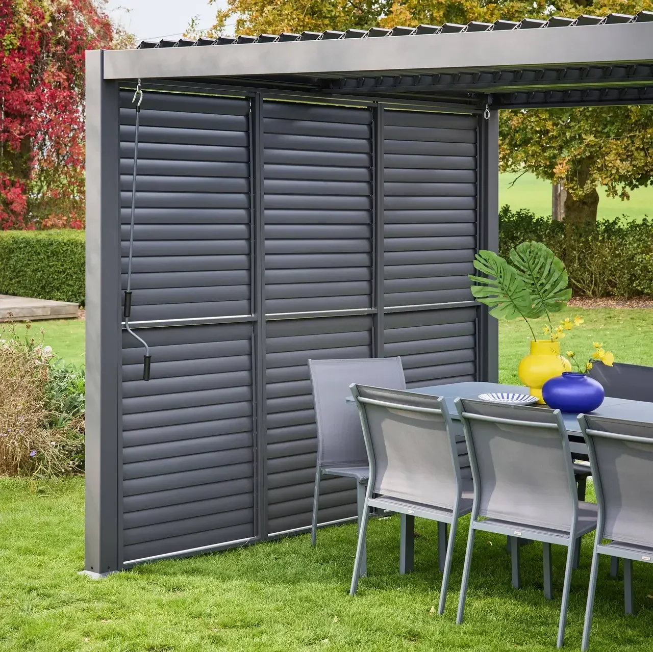 Adjustable 100 cm blades for Palace bioclimatic aluminium pergola