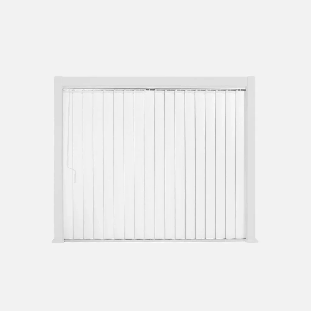 3m Adjustable Louvered Pergola Panel Triomphe Anthracite Aluminium - Vertical Blind with 18 Modular Slats