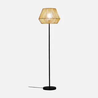 Lampadaire rotin tressé 150 cm design exotique salon chambre