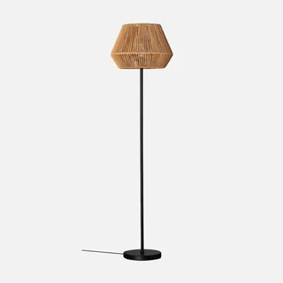 Lampadaire rotin tressé 150 cm design exotique salon chambre
