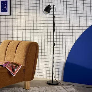 Lampadaire métal design 145 cm - Style industriel contemporain salon
