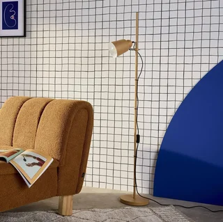 Lampadaire métal design intérieur 145 cm hauteur – style industriel et contemporain, lumière douce et ajustable
