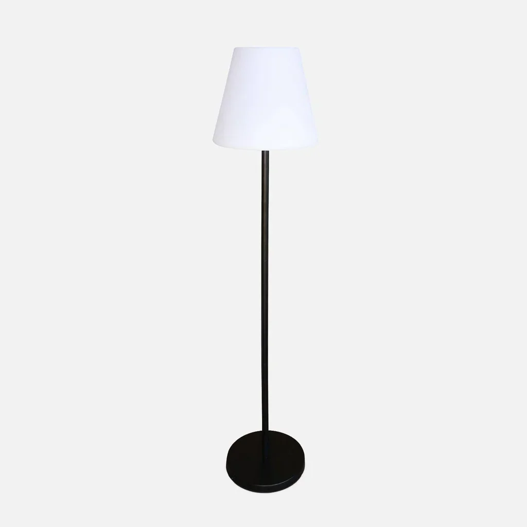 Lampadaire solaire LED 150cm jardin extérieur hybride 16 couleurs télécommande