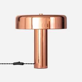 Lampe de table design métal chromé vintage industriel 30 cm