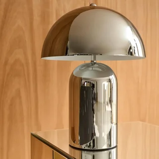 Modern Metal Mushroom Table Lamp Marco 25 cm - Designer Desk Light