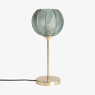 Lampe de table design métal et verre Basile 20 cm