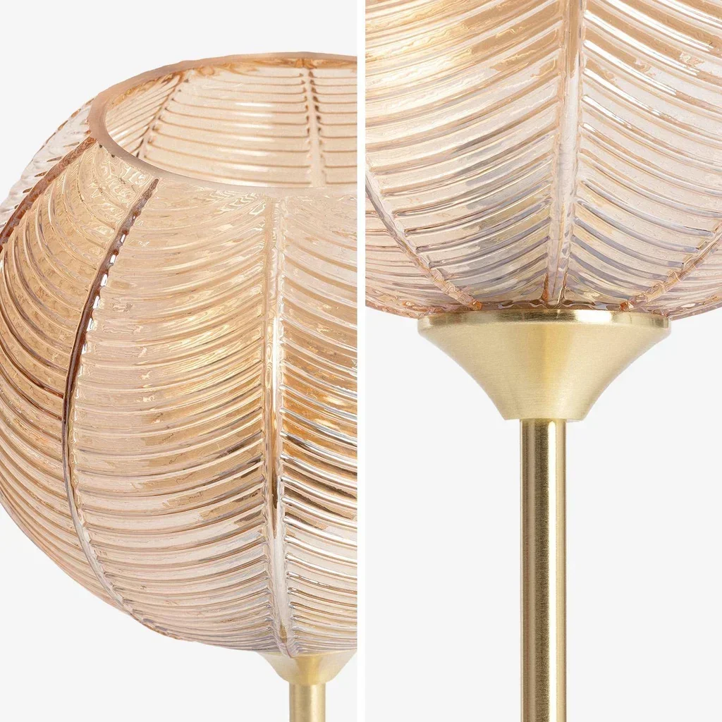 Lampe à poser Basile métal et verre 20 cm design cristal