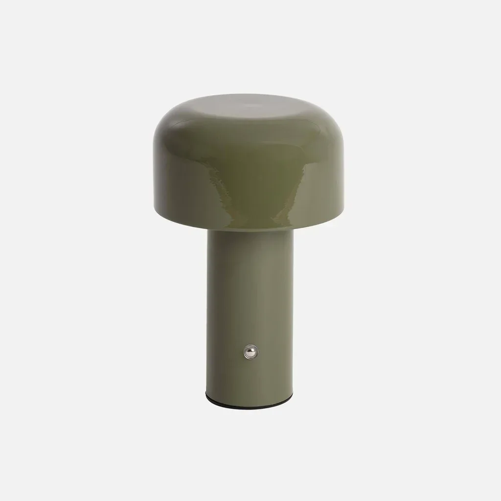 Lampe champignon LED métal Ø13 cm 3 températures lumière rechargeable salon chambre