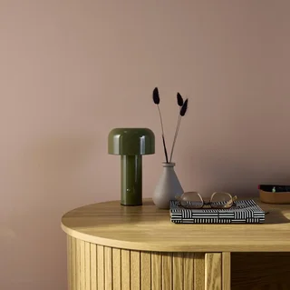 Lampe champignon LED métal Ø13 cm 3 températures lumière rechargeable salon chambre