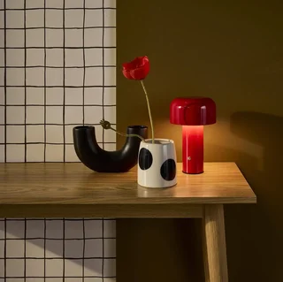 Lampe champignon LED métal design Ø13 cm salon chambre Victor