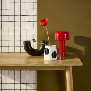 Lampe champignon LED métal design Ø13 cm salon chambre Victor