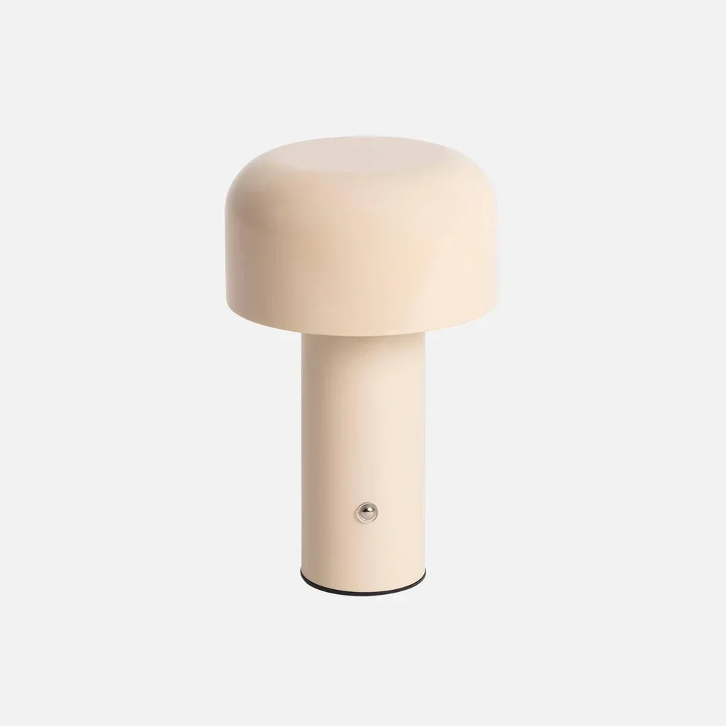 Lampe table LED design champignon métal Ø13cm 3 lumières sans fil salon chambre