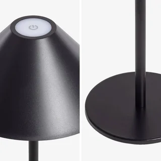 Lampe de chevet LED portable sans fil tactile 32 cm intérieur extérieur