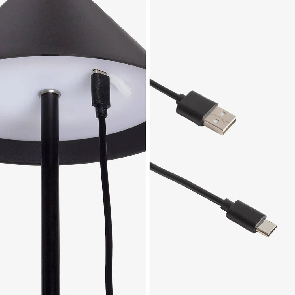 Lampe de chevet LED portable sans fil tactile 32 cm intérieur extérieur