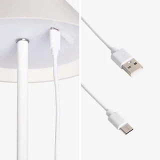 Lampe de chevet LED portable 32 cm tactile sans fil intérieur extérieur