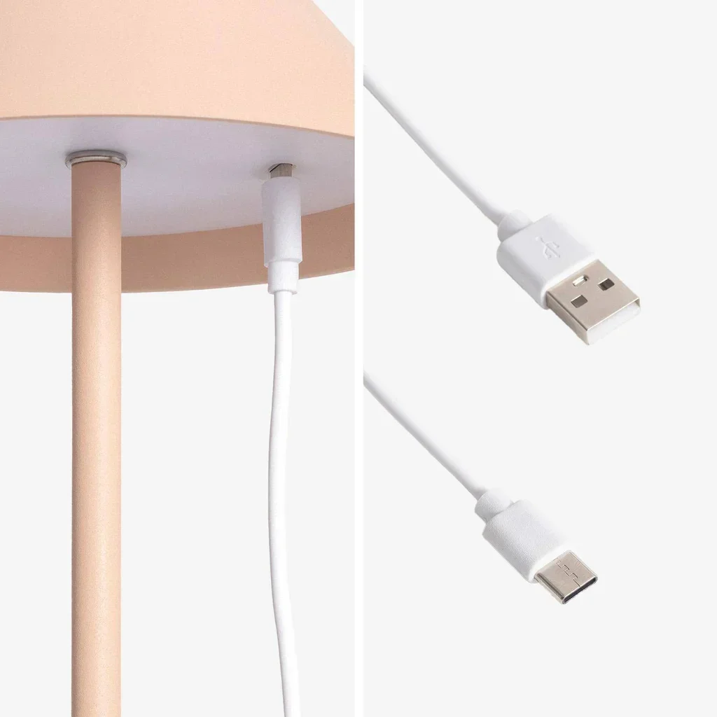 Lampe de chevet LED portable 32 cm tactile sans fil intérieur extérieur