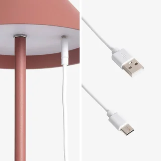 Lampe de chevet LED portable 32 cm tactile sans fil intérieur extérieur