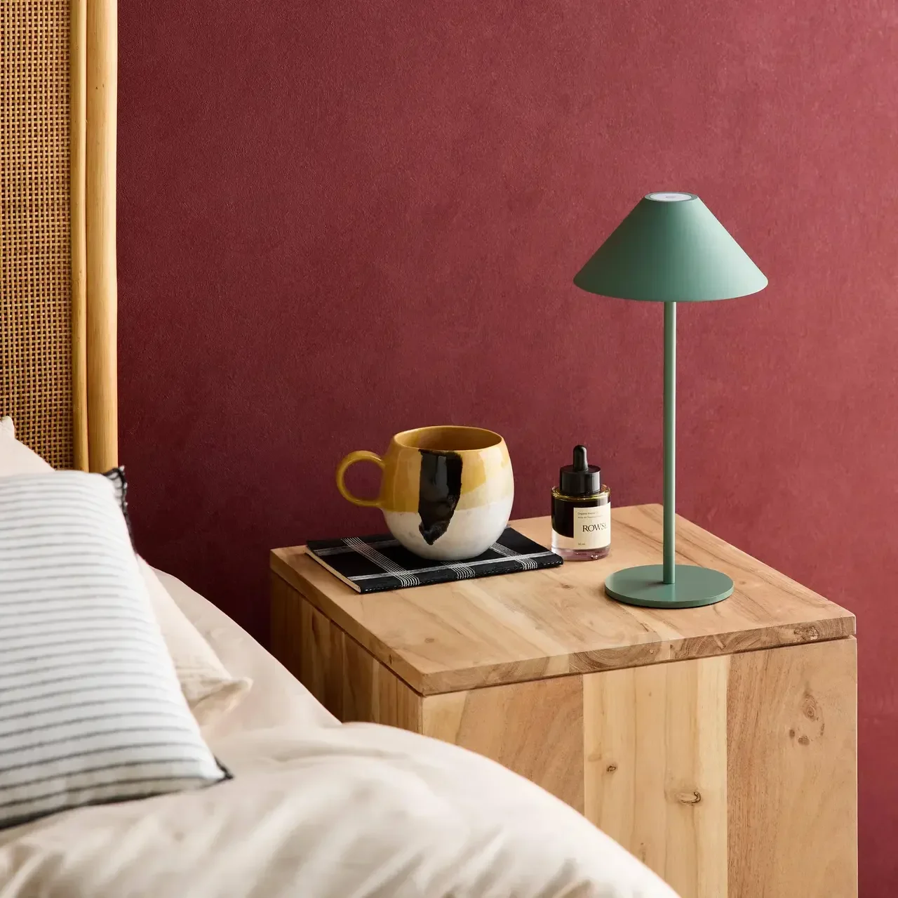 Lampe de chevet LED sans fil tactile 32cm intérieur extérieur