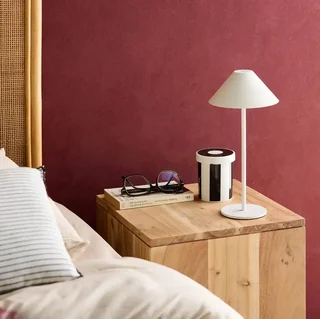 Lampe de chevet LED portable 32 cm tactile sans fil intérieur extérieur
