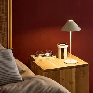 Lampe de chevet LED portable 32 cm tactile sans fil intérieur extérieur