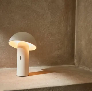 Lampada da comodino portatile wireless testa girevole 28 cm interno esterno