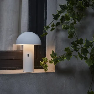 Lampada da comodino portatile wireless testa girevole 28 cm interno esterno