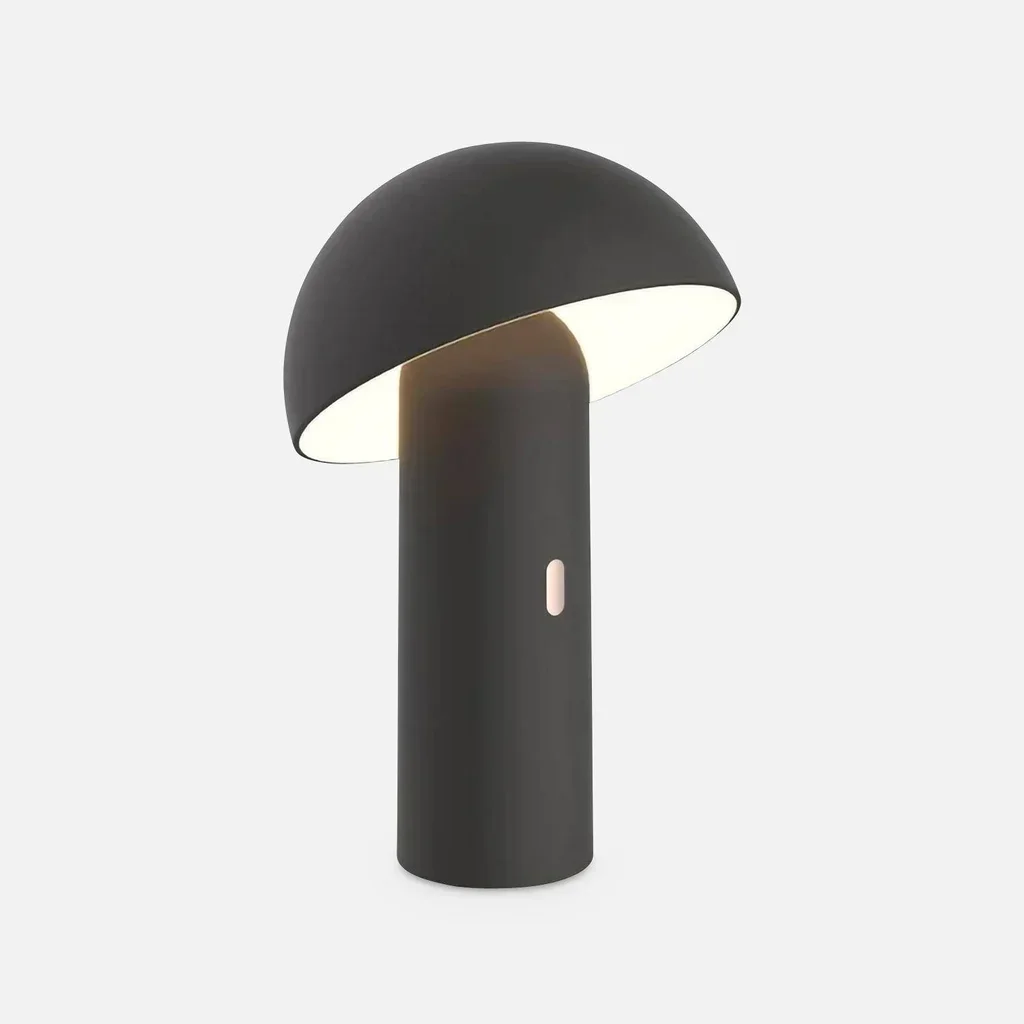 Lampada portatile senza fili testa girevole 28 cm interno esterno bianco caldo