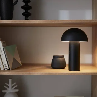 Lampada portatile senza fili testa girevole 28 cm interno esterno bianco caldo