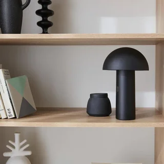 Lampada portatile senza fili testa girevole 28 cm interno esterno bianco caldo