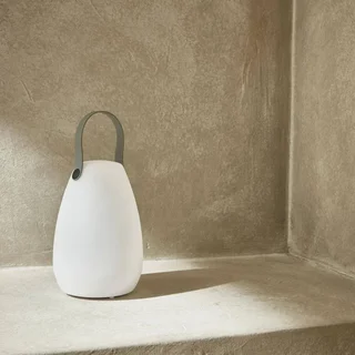 Lampe de table nomade LED sans fil multicolore intérieur extérieur poignée cuir