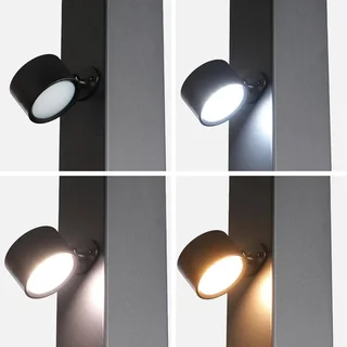 2 Pack Rechargeable Magnetic LED Pergola Lights Outdoor Wireless Patio