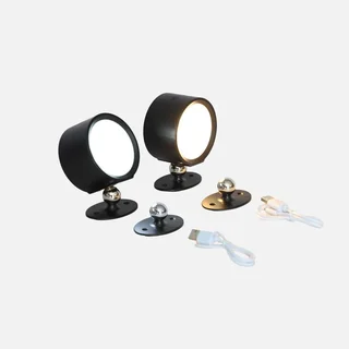 2 Pack Rechargeable Magnetic LED Pergola Lights Outdoor Wireless Patio