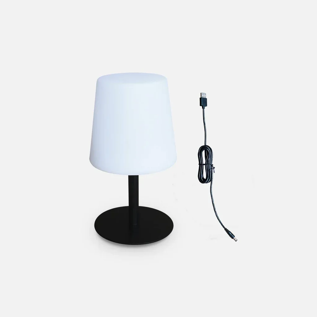 Lampe LED nomade 16 cm intérieur extérieur batterie USB