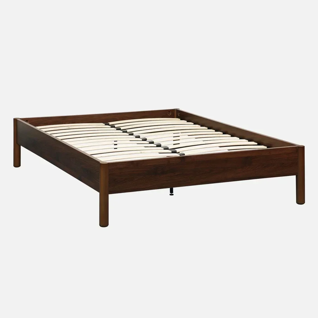 Cama escandinava madera pino 140x190 cm con somier de láminas Harmony
