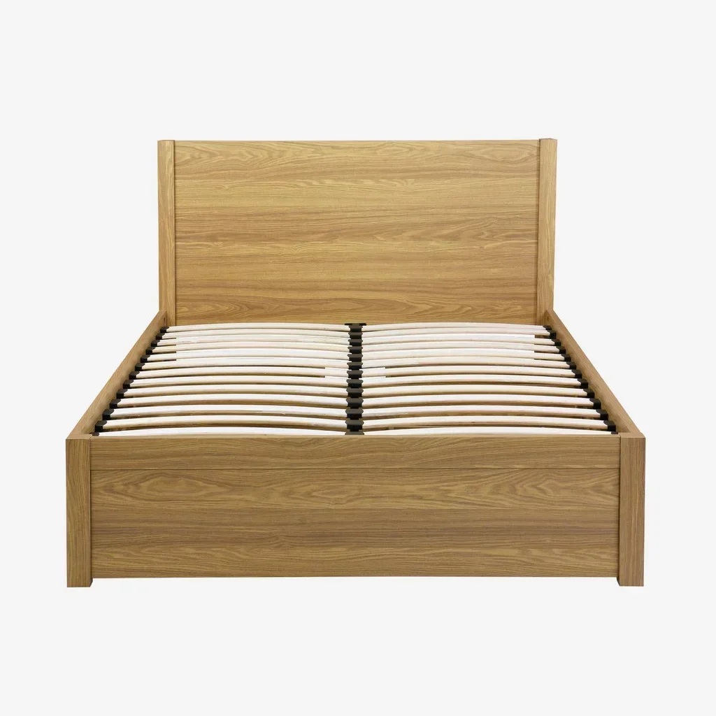 Letto 140x190 Nepal con cassetti e testiera effetto legno vintage