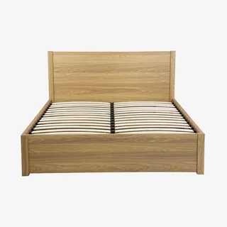 Lit 160x200 Nepal bois vintage avec tiroirs rangement