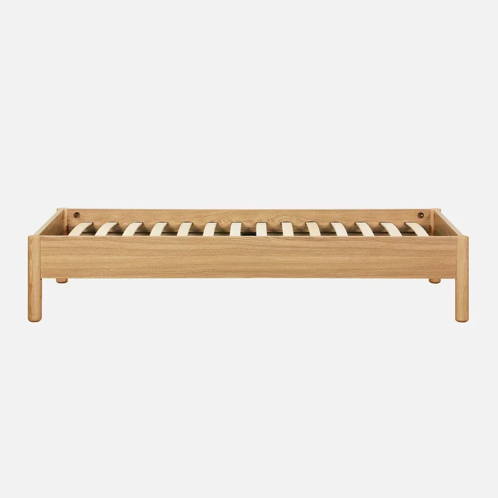 Letto singolo scandinavo 90x190 legno con rete a doghe Harmony