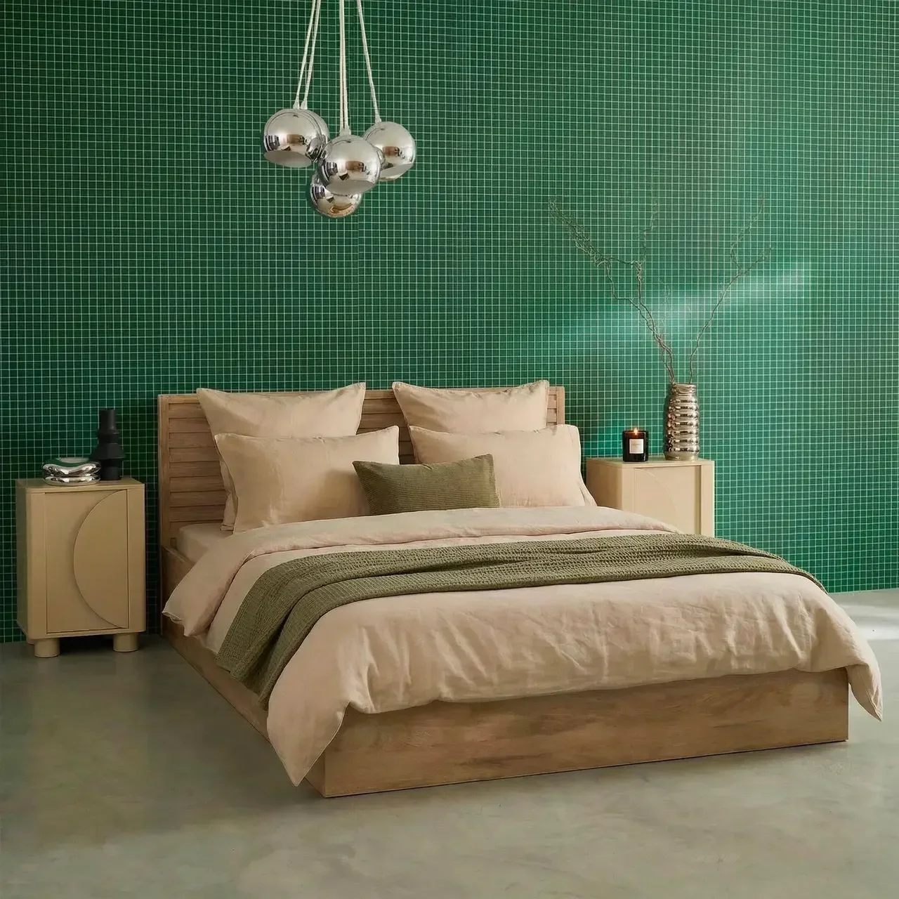 Lit coffre rangement 160x200 bois scandinave Madère