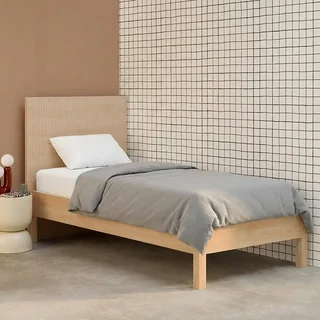 Lit enfant 90x190 cm Linear sommier lattes bois vintage
