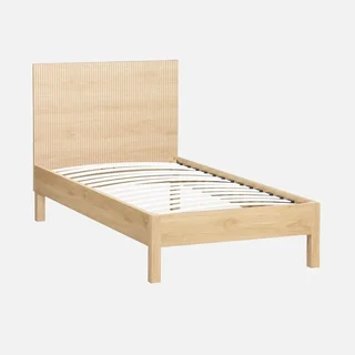 Lit enfant 90x190 cm Linear sommier lattes bois vintage