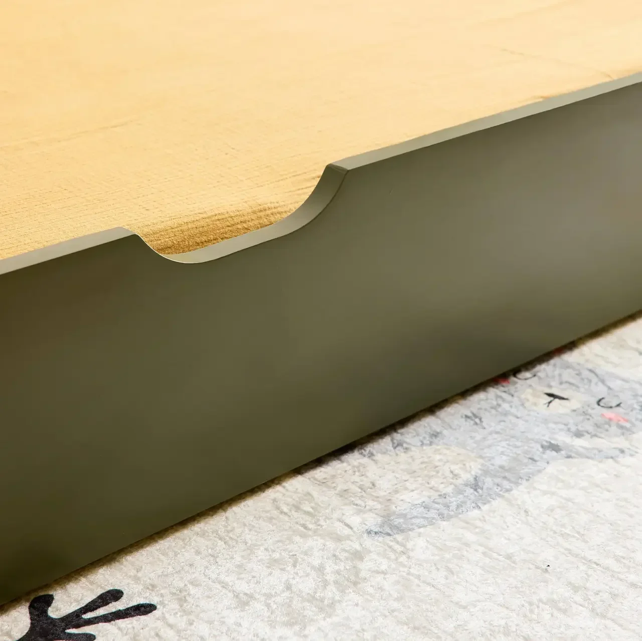 Lit gigogne junior 90x190 cm pin massif naturel sommier lattes tiroir rangement Elio