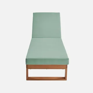 Set de 2 tumbonas ajustables de eucalipto Pamplona para jardín