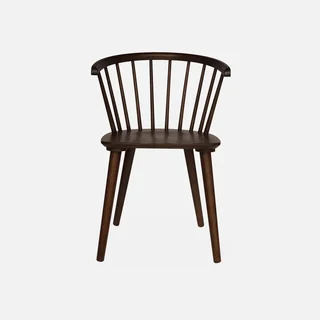 Chaises bois hévéa barreaux Paula lot de 2 design intemporel