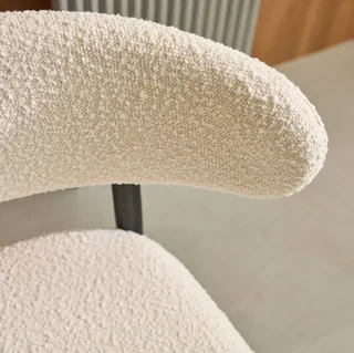 Lot 2 chaises scandinaves hévéa assise bouclette