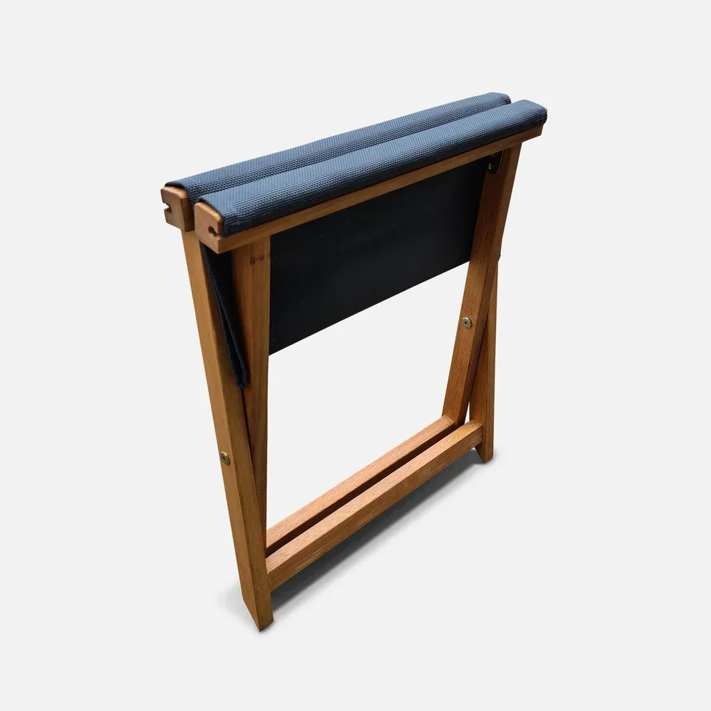 Lot 2 chaises longues bois eucalyptus repose-pieds multi-positions jardin