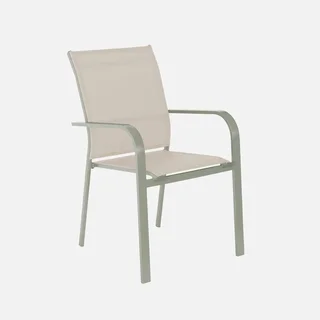 Set di 2 poltrone impilabili alluminio giardino comfort textilene Buffalo