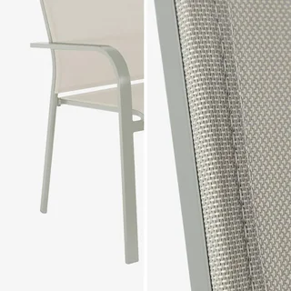 Set di 2 poltrone impilabili alluminio giardino comfort textilene Buffalo
