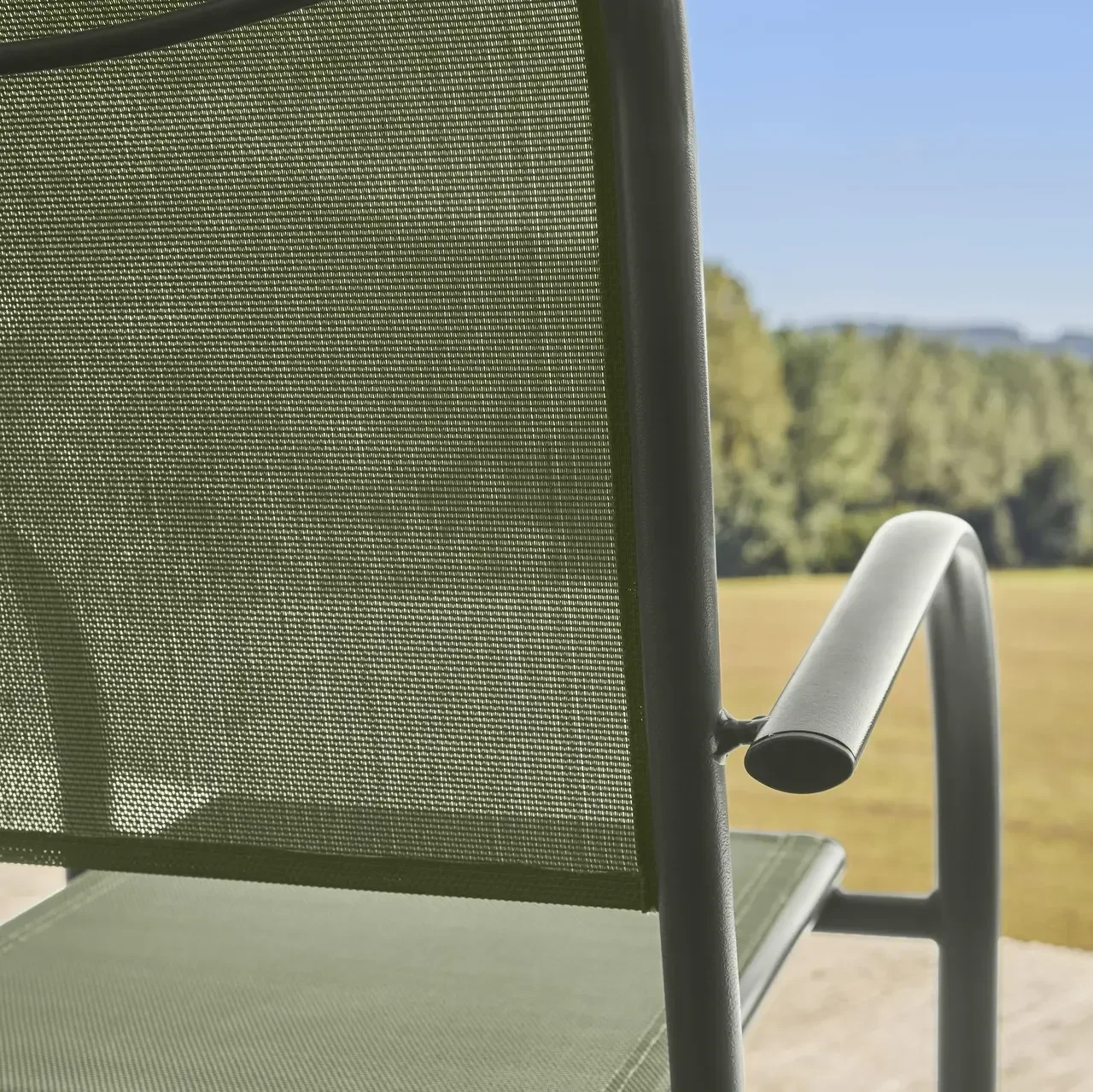Lot de 2 fauteuils de jardin en aluminium modernes et confortables Amara