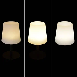 Lot 2 lampes LED table 16 cm intérieur extérieur nomades autonomes