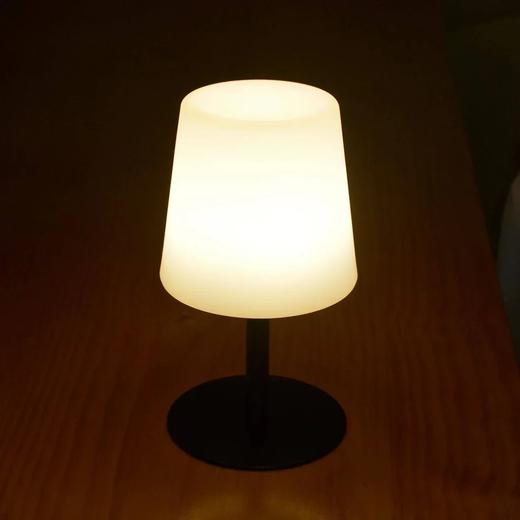 Lot 2 lampes LED table 16 cm intérieur extérieur nomades autonomes